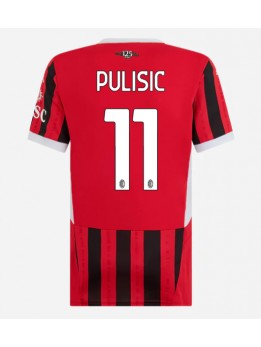 Ženski Nogometna dresi replika AC Milan Christian Pulisic #11 Domači 2024-25 Kratek rokav